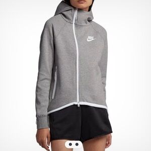 Nike Tech Fleece Cape Full-Zip Asymmetrical Hoodie Jacket Size M